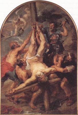 Peter Paul Rubens The Crucifixion of St Peter (mk01) Norge oil painting art